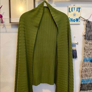 Cozy Nordstrom Ribbed Green Wrap